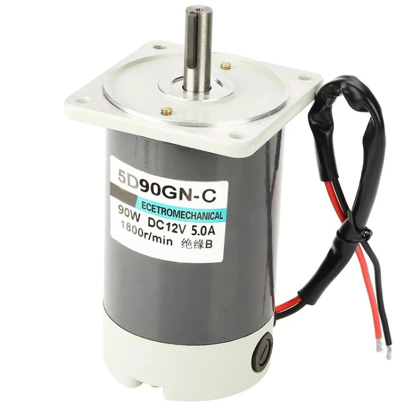 90W DC Permanent Magnet Motor 12V 24V 1800RPM 3000RPM High Speed Torque Forward Reverse PWM Adjustable Motor Automated Control