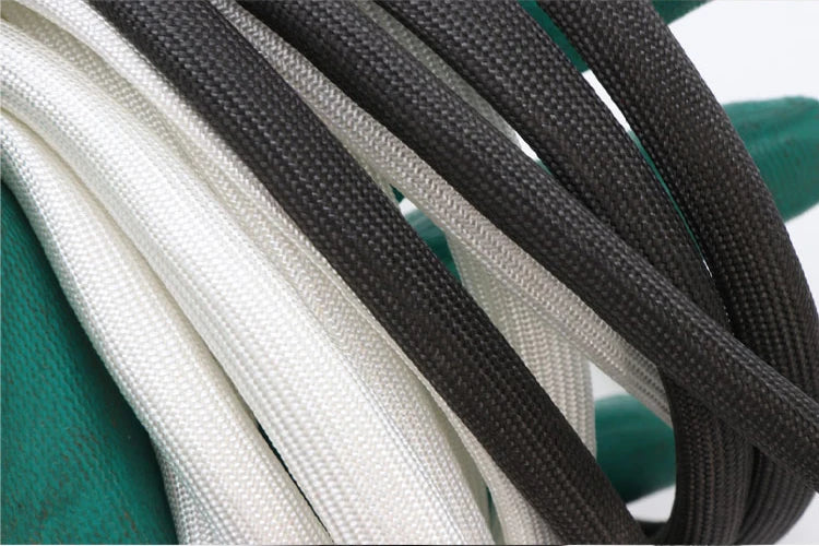 1/5M ID 1mm ~ 40 mm Braided Fiberglass Sleeve 600 Deg.C High Temperature Chemical Glass Fiber Tube Fiberglass Sleeving