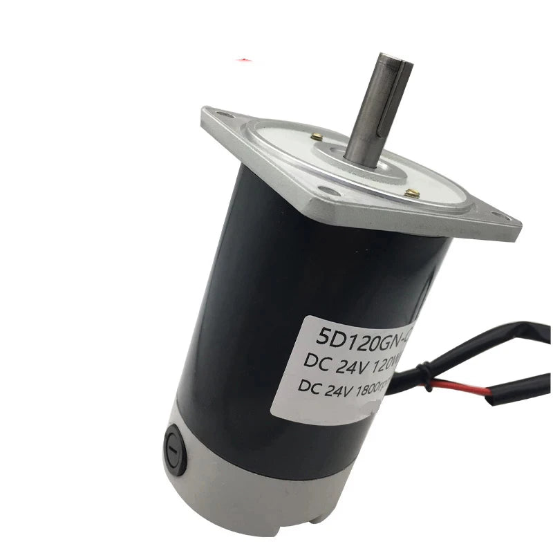 120W DC Permanent Magnet Motor High Speed 12V 24V 1800RPM 3000RPM High Torque Forward Reverse Adjustable Motor Automated Control
