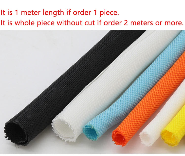 1/5m Self Closing PET Expandable Braided Sleeve Self-Closed Cable Organiser Insulated Wrap Self Close Sleeved Cable Protecter