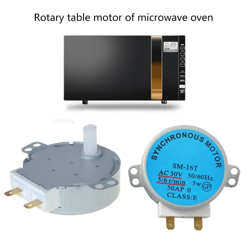 AC 30V Micro Turntable Synchronous Tray Motor Microwave Oven Accessories Spares 50/60Hz SM-16T GAL-5-30-TD(1) for GALANZ Midea
