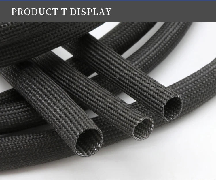 1/5M ID 1mm ~ 40 mm Braided Fiberglass Sleeve 600 Deg.C High Temperature Chemical Glass Fiber Tube Fiberglass Sleeving