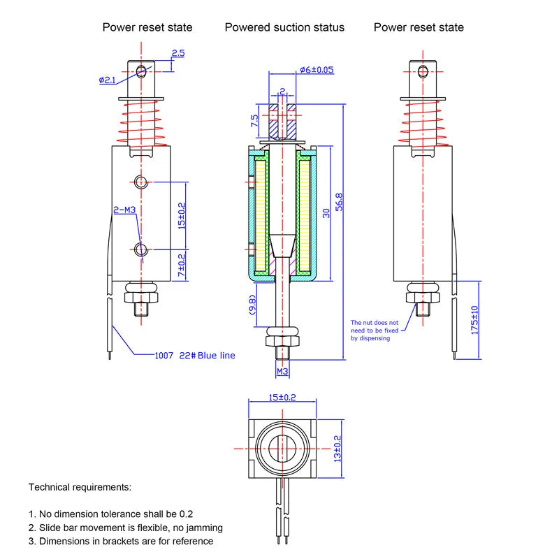 Dc 6V 12V 24V Magnetic Solenoid TAU-0530 Push&Pull Open Frame Electromagnet TAU-0530T TAU-0530B Stroke 10mm Keeping Force 700g