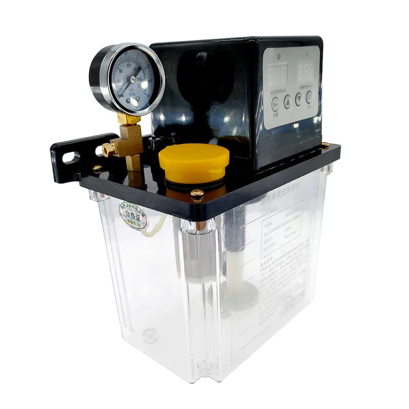 2l lubrication pump, cnc automatic oil pump, electromagnetic lubricant pump, machine lubrication pump, cnc lubricator pump, lathe oil pump, milling machine lubrication pump, solenoid lubricating pump, automatic oil feeder, lubrication pump cnc
