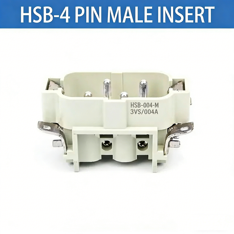 Rectangular Heavy Duty Connector HSB-4/6/12 Pin 35A High Current Waterproof Aviation Plug & Socket