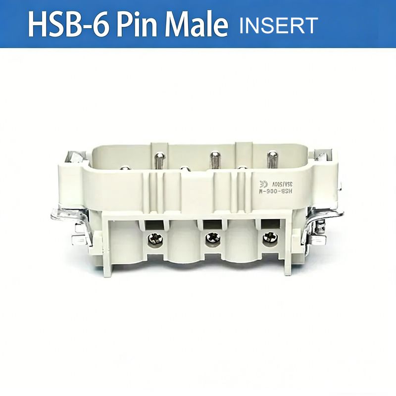 Rectangular Heavy Duty Connector HSB-4/6/12 Pin 35A High Current Waterproof Aviation Plug & Socket