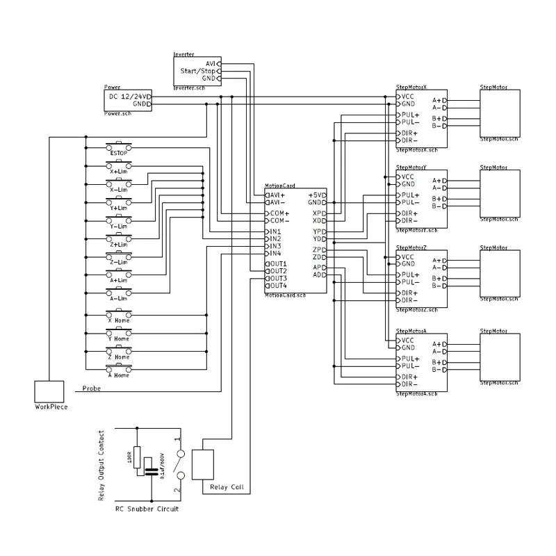 Breakout Board CNC USB MACH3 100Khz 4 Axis Interface Driver Motion Controller Driver Board