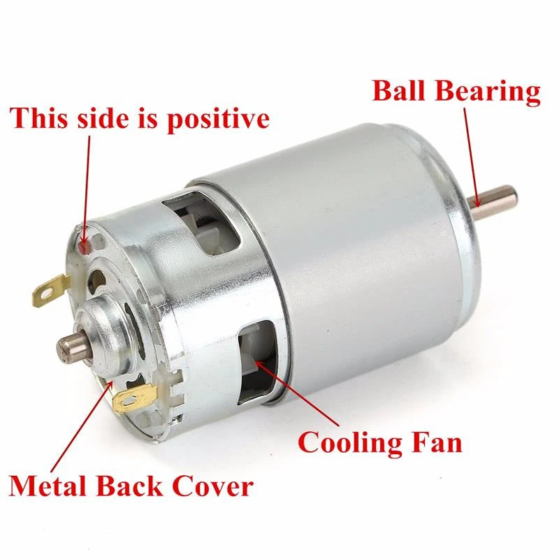 RS 775 Motor DC 12V 24V Double Ball Bearing 4000rpm To 120000rpm  288W 150W 80W RS775 Large Torque Low Noise