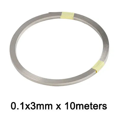 10m/Roll 18650 Li-ion Battery Nickel Plated Strip Connector 0.1mm 0.12mm 0.15mm 0.2mm Battrey Connector Spot Weld Steel Belt