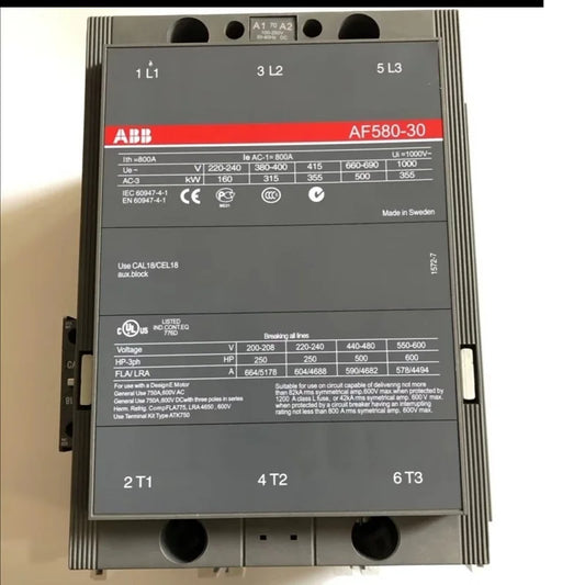 ABB 3-ploe contactors AF series AC/DC operated 1NC+1NO  580A 315kw  AF580-30-11-68 AF580-30-11-68 AF580-30-11-70 AF580-30-11-71