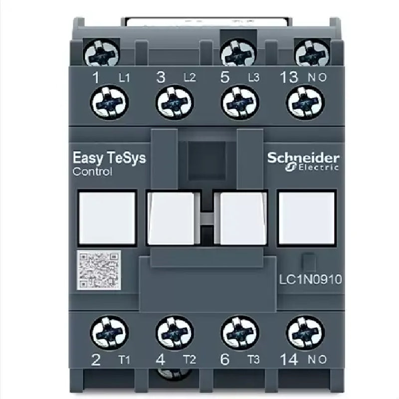 Schneider LC1N Contactor, LC1N0610, LC1N0910, LC1N1210, LC1N1810, LC1N2510, LC1N3210, LC1N3810, LC1N40, LC1N50, LC1N65, LC1N80, LC1N95, LC1N0910M5N, AC Contactor, 3-Pole Contactor, 1NO Contactor, 1NC Contactor, 220V Contactor, 110V Contactor, 24V Contactor, 380V Contactor, Schneider Electric Contactor, Industrial Motor Control Contactor, TeSys Contactor