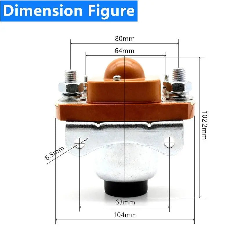 MZJ-400A ZJ400A 1NO Normal-Open 12V 24V 36V 48V 72V SZJ400A DC Contactor for Motor Forklift Electromobile Grab Vehicle Car Winch - electrical center b2c