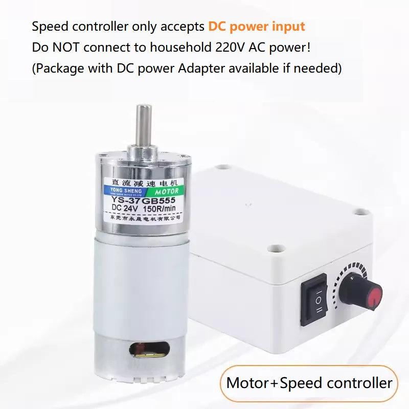 37GB555 DC Gear Motor 12V 24V High Torque