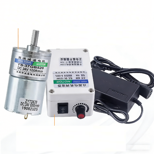 37GB520 DC Gear Motor 12V 24V High Torque Low Speed Micro Electric Motor