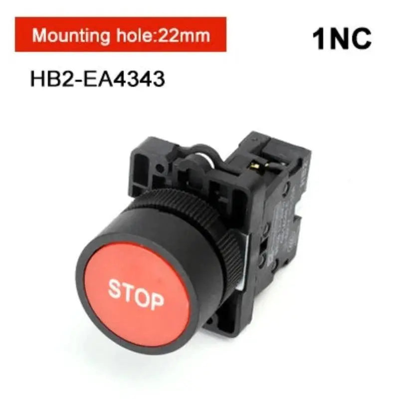XB2 1NC / NO momentary self-reset button switch 22mm start stop button, flat touch switch button with arrow symbol power starter - electrical center b2c
