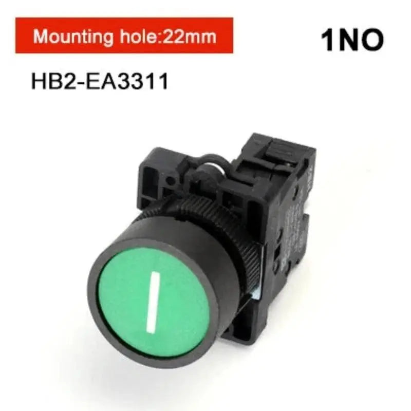 XB2 1NC / NO momentary self-reset button switch 22mm start stop button, flat touch switch button with arrow symbol power starter - electrical center b2c