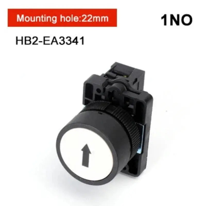 XB2 1NC / NO momentary self-reset button switch 22mm start stop button, flat touch switch button with arrow symbol power starter - electrical center b2c