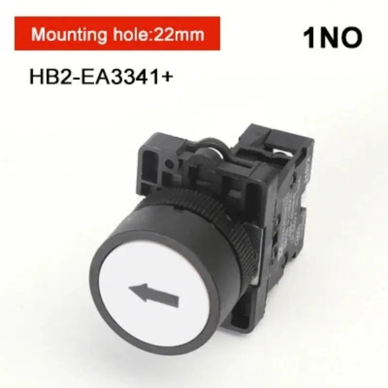 XB2 1NC / NO momentary self-reset button switch 22mm start stop button, flat touch switch button with arrow symbol power starter - electrical center b2c