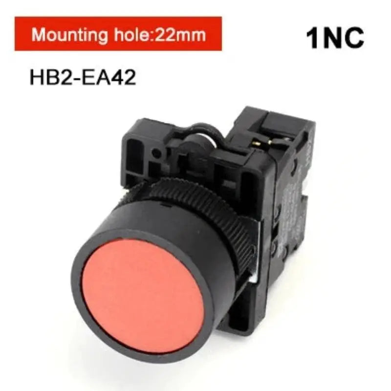 XB2 1NC / NO momentary self-reset button switch 22mm start stop button, flat touch switch button with arrow symbol power starter - electrical center b2c