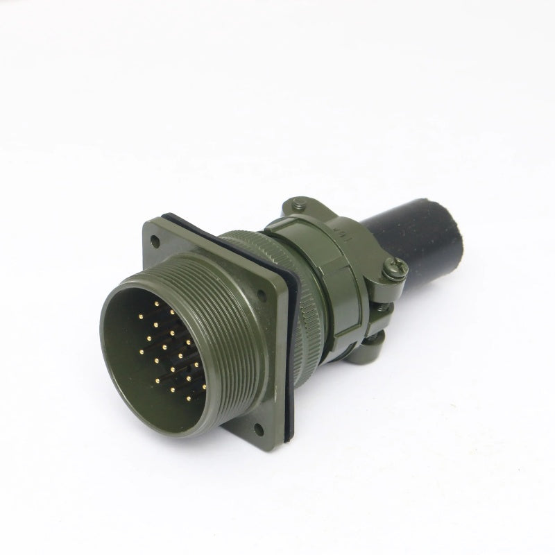 MIL-C-5015 28S Connector, 3-37 Pin Aviation Plug, IP67 Waterproof Connector, High Current 46A Connector, Gold-Plated Contacts, Military Standard Circular Connector, Industrial Multi-Core Plug, 380V Power Connector, Aerospace Connector, Corrosion Resistant Connector