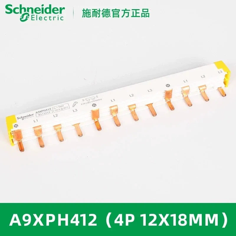 Schneider Busbar,Comb Busbar, Terminal Block ,Acti9 Busbar A9XPH412 ,Din Rail Busbar 12x18mm for 4P breaker