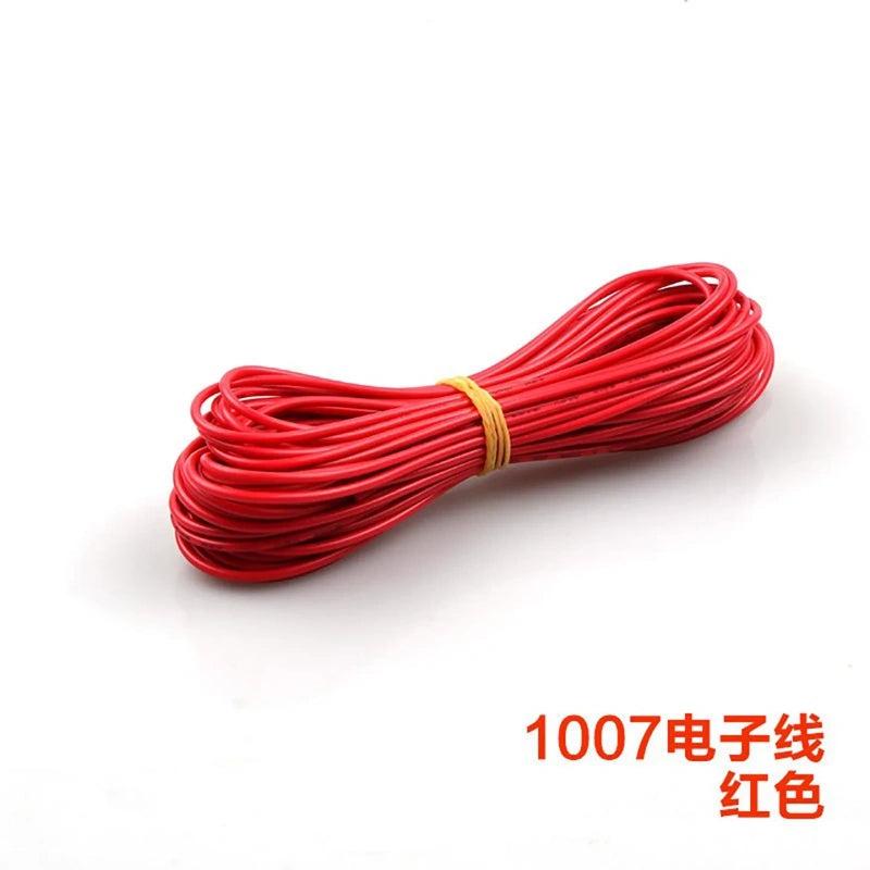 red UL1007 wire,hookup wire,electronic wire,tinned copper wire,18AWG wire,20AWG wire,22AWG wire,24AWG wire,26AWG wire,28AWG wire,pvc insulated wire,300v wire,80c wire,multi‑color wire