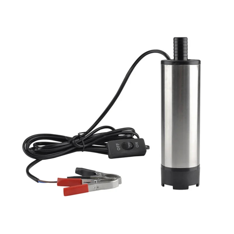 24V DC Portable  Micro-pump 38mm Diameter/ Submersible Pump/ Diesel Pump Oil Self-priming Pump Tube Diameter 1.6cm