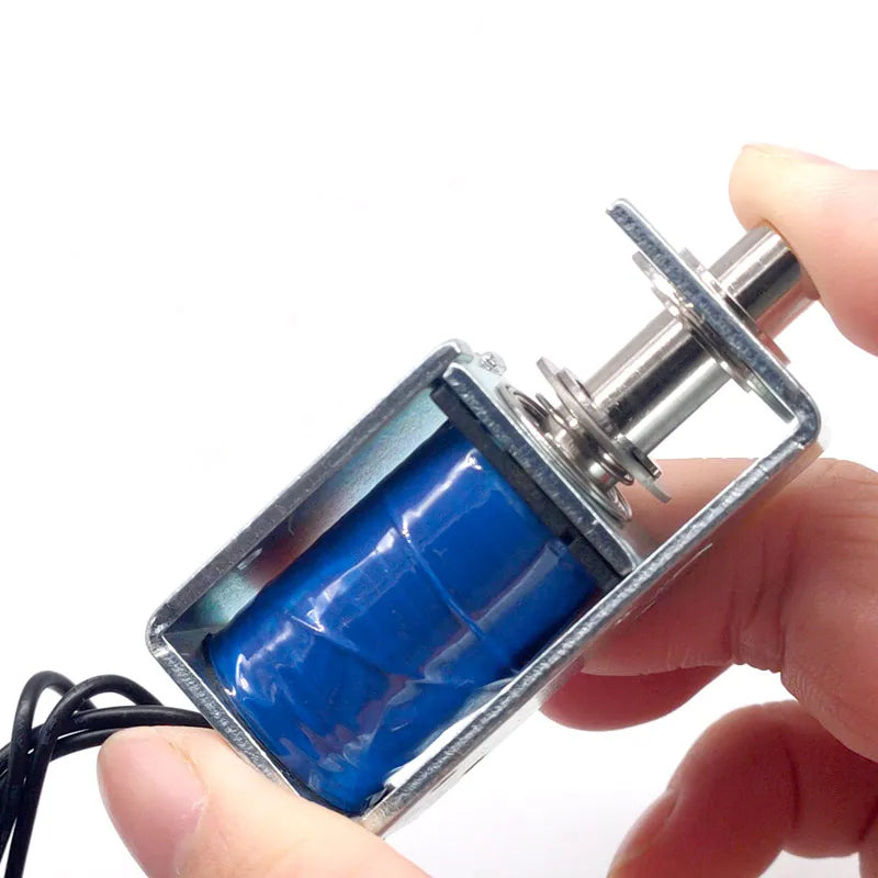 1Pc TAU-S0837DL DC 6V 12V 24V Electric Locks Electromagnet Stroke 10mm Magnetic Lock for the Cabinet Door Lock