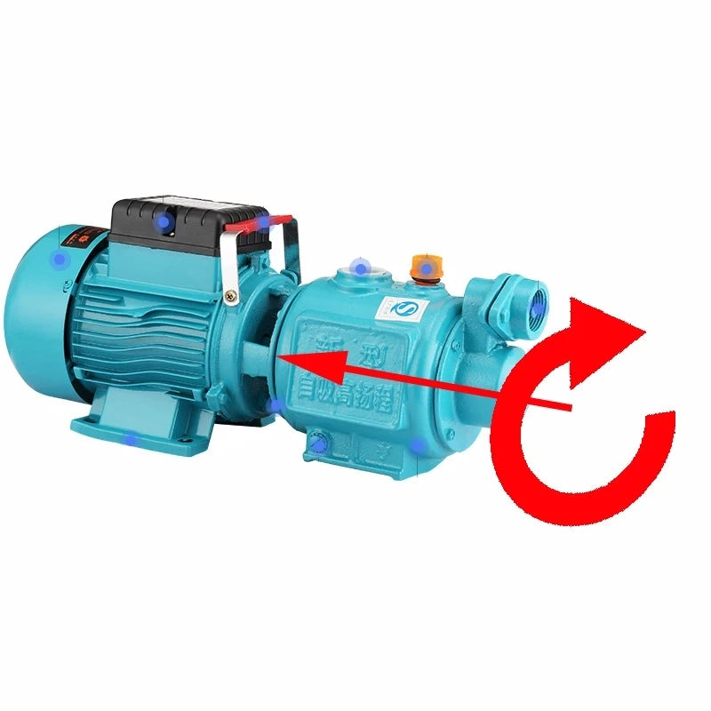 High Water Head 370W Model Threaded Rod Sleeve With Anti-lock Function Use For Single-Phase Screw Self-Priming Pump Or Well Pump