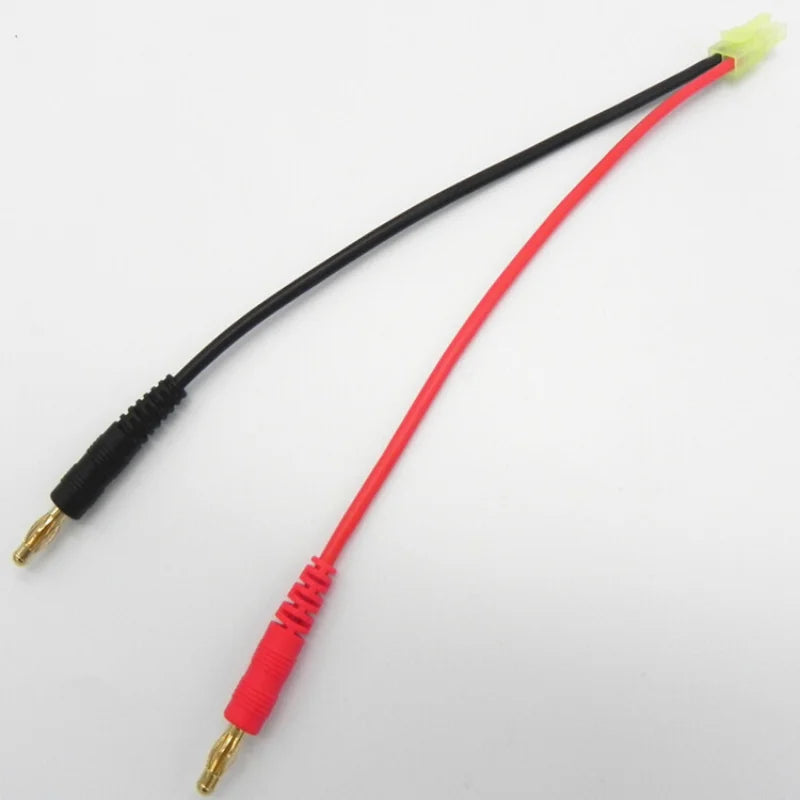5pcs/lot Tamiya Mini Plug To 4.0 Banana Plug with High Temperature Silicone Wire 14 AWG Cable Long 15cm