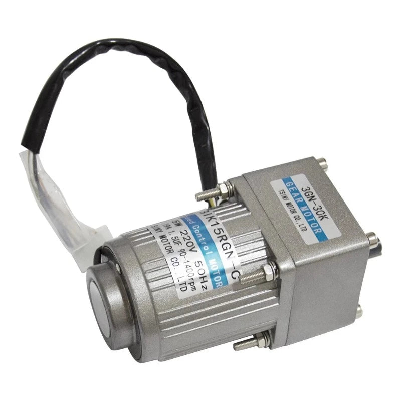 110V 220V AC Geared Motor 15W With AC Speed Controller 7.5rpm-675rpm Single Phase Motor Reversed Forward Metal Gear Electric