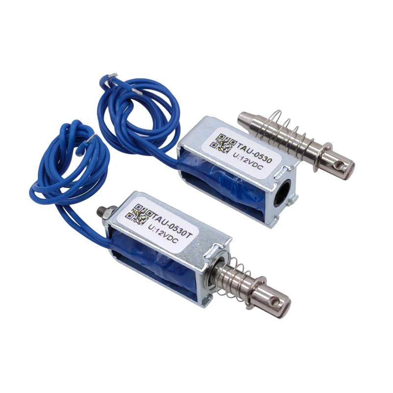 Dc 6V 12V 24V Magnetic Solenoid TAU-0530 Push&Pull Open Frame Electromagnet TAU-0530T TAU-0530B Stroke 10mm Keeping Force 700g