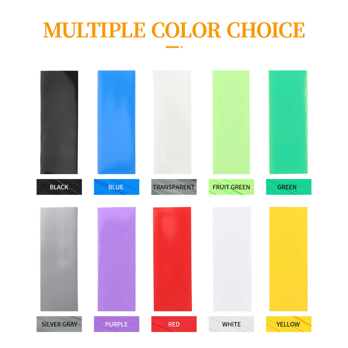 12Colors! 1m 18650 Lipo Battery PVC Heat Shrink Tube Pack 7mm ~ 103mm Insulated Film Wrap Case Wire Protection Cable Sleeve