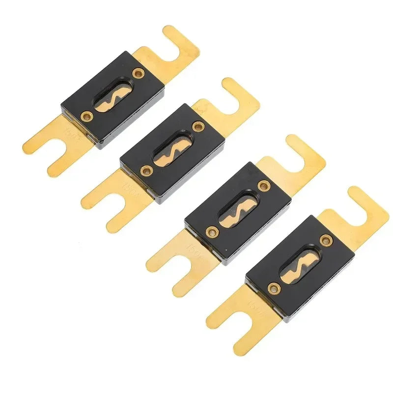 250A Fuse Chip Plated Gold Plated ANL Car Fuse Supplies Car Audio Video System Fuse Car Tools Zinc Alloy Power Supply Protection