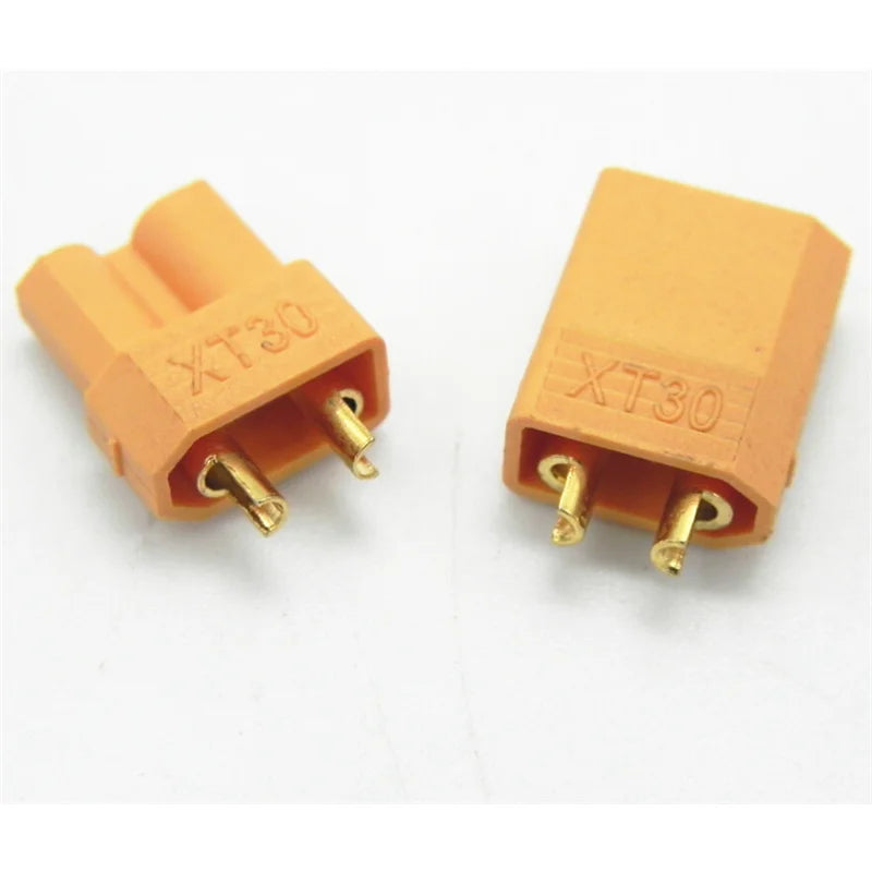 Hot Sell XT30 2mm Golden Connector / Plug Set for RC Mini Quadcopter Multicopter Airplane = 100 Pieces