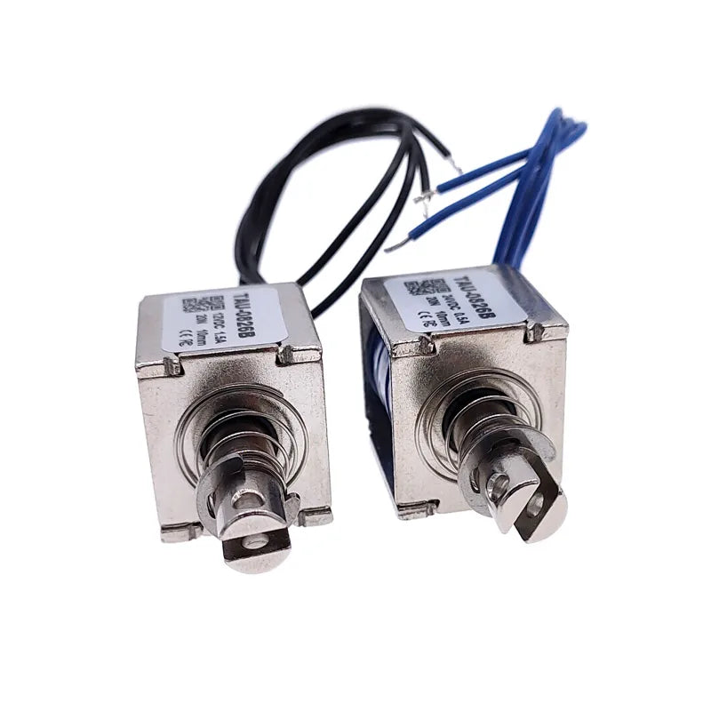 TAU-0826B Electric Magnet 2kg/20N 0826 Stroke 10mm 6V Pull Push 24V 12V Solenoid Electromagnet