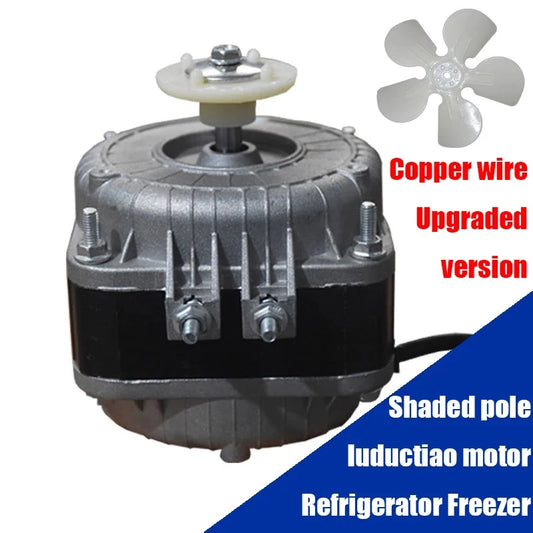 Refrigerator Motor Fan 25W 35W 40W 60W 75W 90W 220V-240V AC Asynchronous Shaded Pole Freezer Fridge Cooling Fan Refrigerator