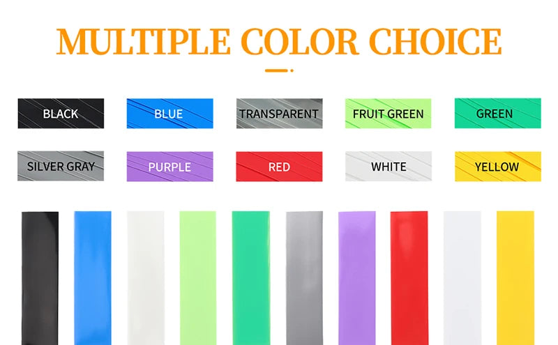 12Colors! 1m 18650 Lipo Battery PVC Heat Shrink Tube Pack 7mm ~ 103mm Insulated Film Wrap Case Wire Protection Cable Sleeve