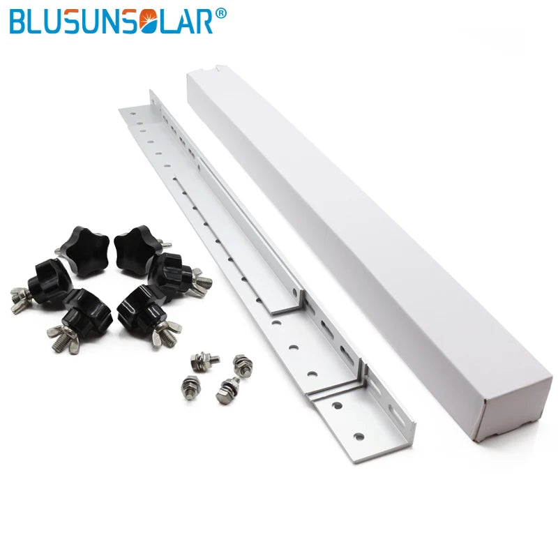 10 Set Triangle Aluminum Oblique Beam and Triangel Back Beam 550mm 100W 300W Solar Panel Roof Mounting Bracket for Van