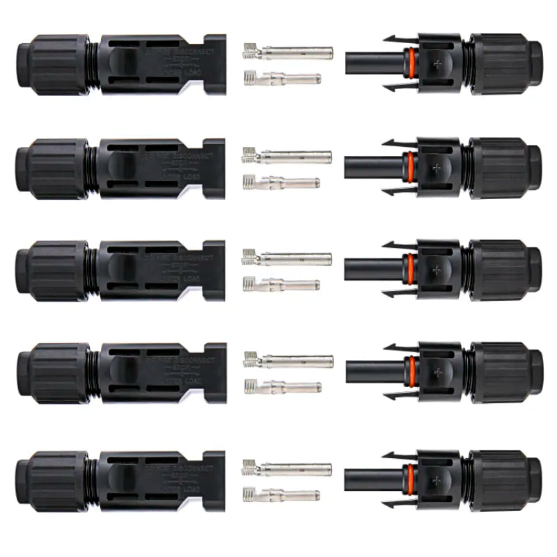 5 Pair Solar Connectors Wholesale Spanner Waterproof Solar Panel Stecker PVMC Connector For cable 2.5 4 6mm2