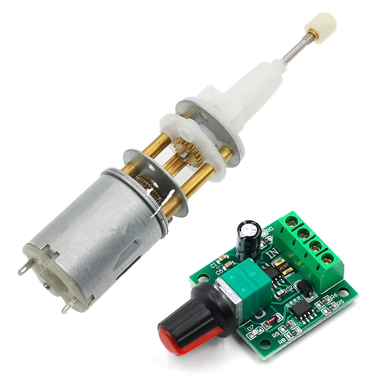Telescopic Reciprocating Motor Gear DC 1.5V 3V 6V Low Speed Thrust Micro Motor PWM Controller Smart Home Appliance System Toys