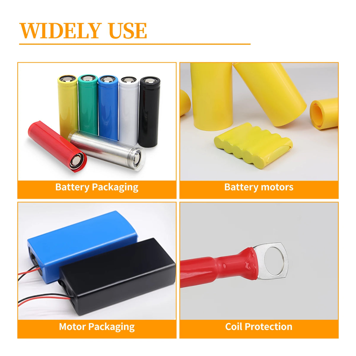 12Colors! 1m 18650 Lipo Battery PVC Heat Shrink Tube Pack 7mm ~ 103mm Insulated Film Wrap Case Wire Protection Cable Sleeve