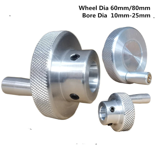 60mm 80mm Lathe Handwheel Bore 10/11/12/14/16/18/20/22/25mm Solid Scale Handwheel Machinery Accessories Lathe Milling Grinding