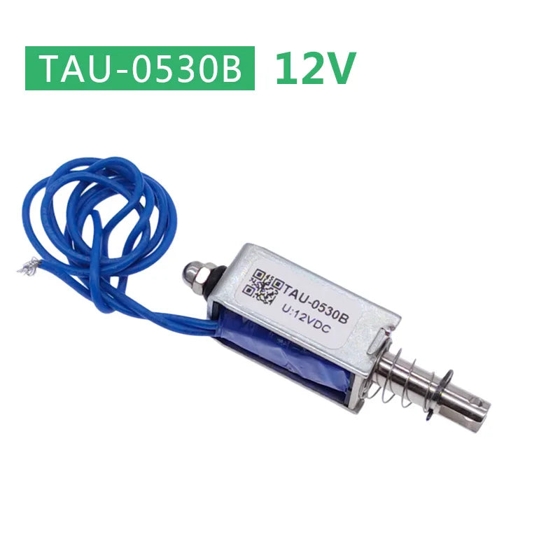 Dc 6V 12V 24V Magnetic Solenoid TAU-0530 Push&Pull Open Frame Electromagnet TAU-0530T TAU-0530B Stroke 10mm Keeping Force 700g