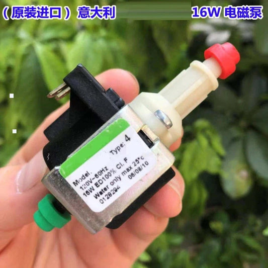 Italy Imports Solenoid Pump High Pressure Water Pump AC 120V 60hz 16W Coffee Machine Electromagnetic Pomp Washing Electric Pump