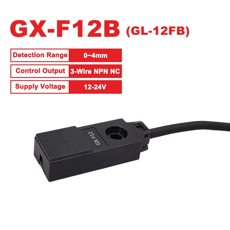 Metal Detection Sensor GX-F8 GX-H8 GX-F12 Waterproof Normally Open NO Normally Closed NC NPN Proximity Switch with 1m Cable