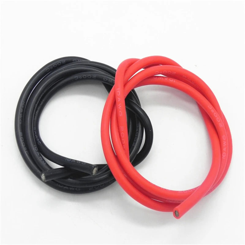 100 Meters/Roll  22 AWG Super Soft and Flexible Silicone Rubber Wire Cable Black/Red,22 awg silicone wire