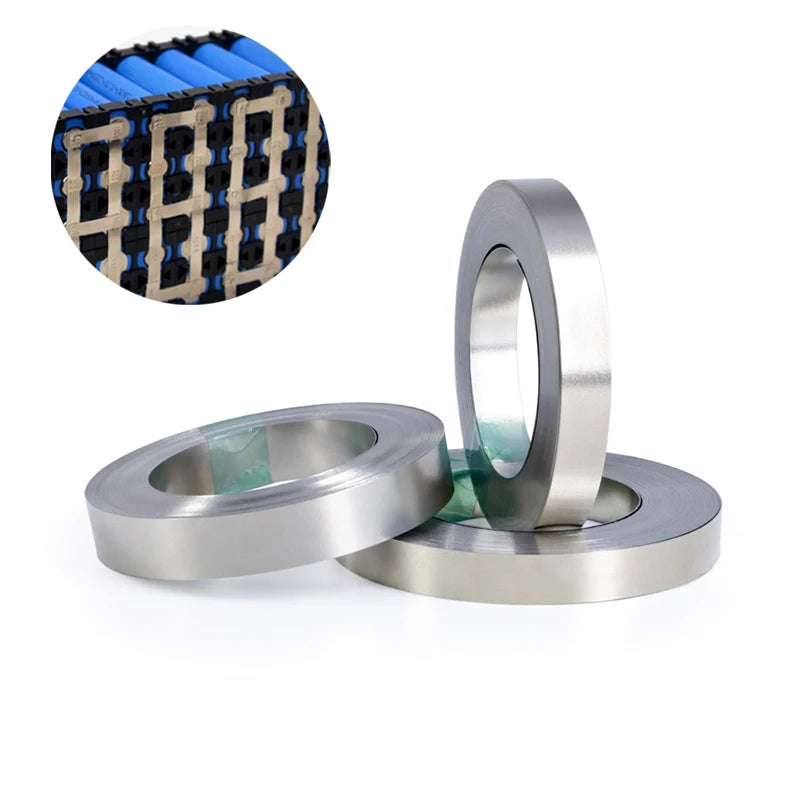 10m/Roll 18650 Li-ion Battery Nickel Plated Strip Connector 0.1mm 0.12mm 0.15mm 0.2mm Battrey Connector Spot Weld Steel Belt