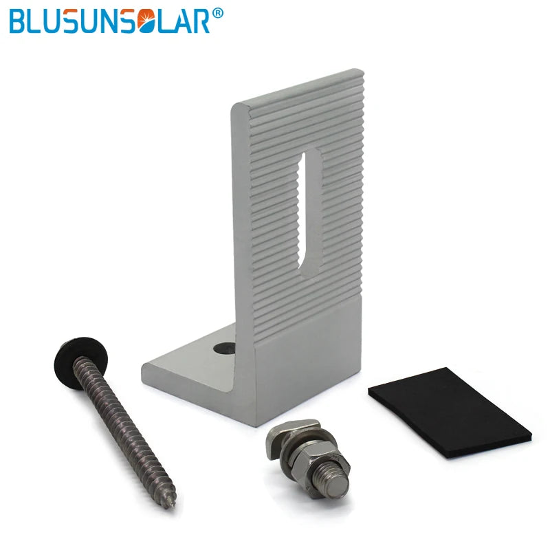 High Quality L-type  Panel Mounting Bracket Solar End Clamp 100% Aluminum Solar Clamp for Framed Module
