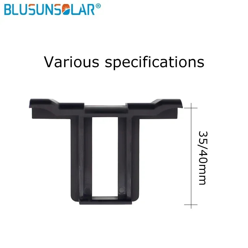 10Pcs Solar Panel Water Drainage Clips Photovoltaic Modules Cleaning Clips for Water Drain Solar Power Supplies 30/35/40/45mm